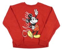 Červená teplá mikina s Mickey PRIMARK