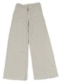Smetanové wide leg rifle ZARA