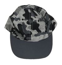 Světlešedo/melírovano-černo-tmavošedá army kšiltovka PEP&CO