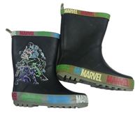 Antracitové holinky s Avengers Marvel vel. 25