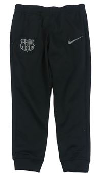 Černé fotbalové funkční tepláky - FC Barcelona Nike