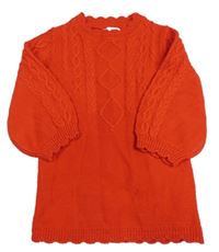 Nové- Červené svetrové šaty Primark