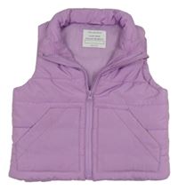 Lila šusťáková zateplená vesta Primark