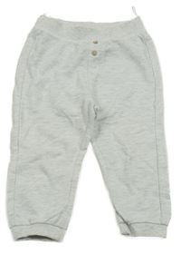 Světlešedé melírované tepláky s knoflíky C&A