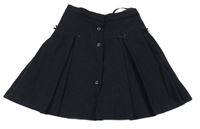 Tmavomodrá vlněná propínací sukně Steiff