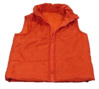 Červená šusťáková zateplená vesta Shein