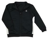 Černo-bílá sportovní propínací mikina Dunnes