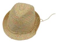 Béžový melírovaný slamák H&M