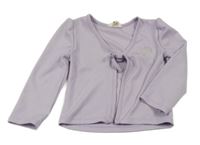 Lila žebrované bolerko s výšivkou River Island