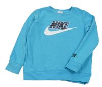 Azurová mikina s logem Nike