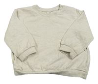 Světlešedá melírovaná mikina H&M