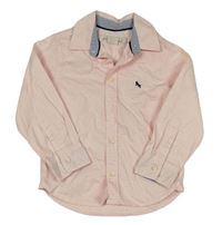 Světlerůžová košile s výšivkou H&M