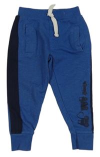 Modré tepláky s auty Urban