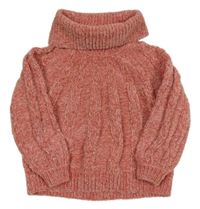 Starorůžový vzorovaný žinylkový rolák C&A