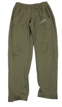 Khaki sportovní funkční tepláky s logem Nike