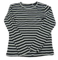 Šedo-černé pruhované triko Name it