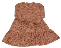 Hnědo-černé vzorované bavlněné šaty V by Very