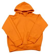 Neonově oranžová mikina s kapucí 