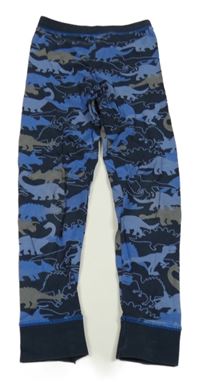 Tmavomodré pyžamové kalhoty s dinosaury C&A