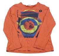 Cihlové triko s potiskem S. Oliver