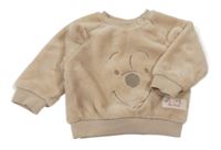 Béžová plyšová mikina s Púem Primark