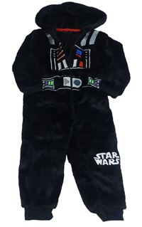 Černá plyšová kombinéza s kapucí - Star Wars Mothercare