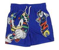 Kobaltově modré plážové kraťasy se Sonicem George 