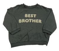 Antracitová mikina s nápisem H&M