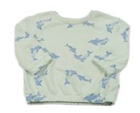 Mintová mikina s delfíny Primark