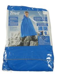 Nové - Modré pláštěnkové pončo s kapucí Crivit