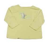 Žluté triko s králíčky S. Oliver