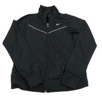 Černá propínací sportovní mikina s logem Nike