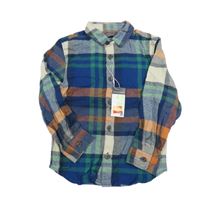 Nové - Modro-zeleno-béžová kostkovaná košile Primark