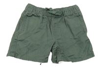 Khaki plátěné kraťasy H&M