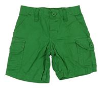Zelené plátěné crago kraťasy 
