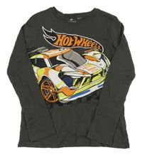 Antracitové triko s autem - Hot Wheels H&M