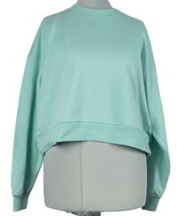 Dámská světlemodrá crop mikina Pull&Bear 
