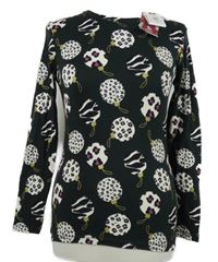 Nové - Dámské černé triko s ozdobami TU 