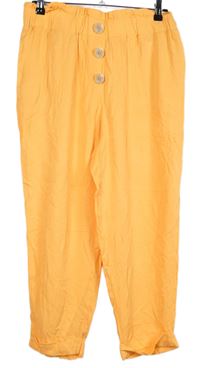 Dámské oranžové volné crop kalhoty Lascana 