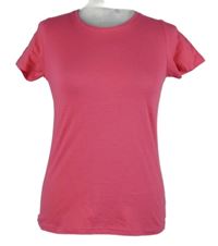 Dámské zářivě růžové tričko B&C