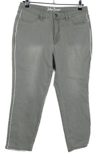 Dámské šedé rifle s pruhy John Baner 