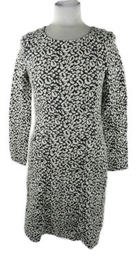 Nové - Dámské černo-bílé vzorované šaty H&M