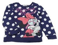 Tmavomodrá puntíkatá mikina s Minnie H&M