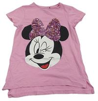 Růžové tričko s Minnie zn. Disney