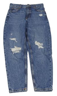 Modré mom rifle s prošoupáním Denim Co.