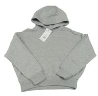 Světlešedá crop mikina s kapucí F&F