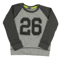 Šedá mikina s číslem zn. Dopodopo