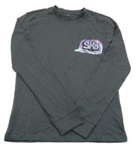 Šedé triko s potiskem Blukids