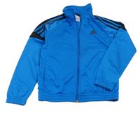 Azurová sportovní propínací mikina s logem Adidas