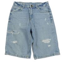 Modré riflové kraťasy s prošoupáním M&S